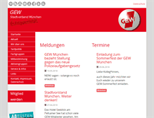 Tablet Screenshot of gew-muenchen.de